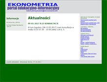 Tablet Screenshot of ekonometria.info